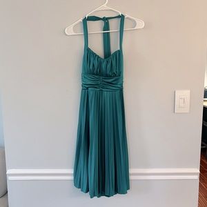 Pleated Halter Dress